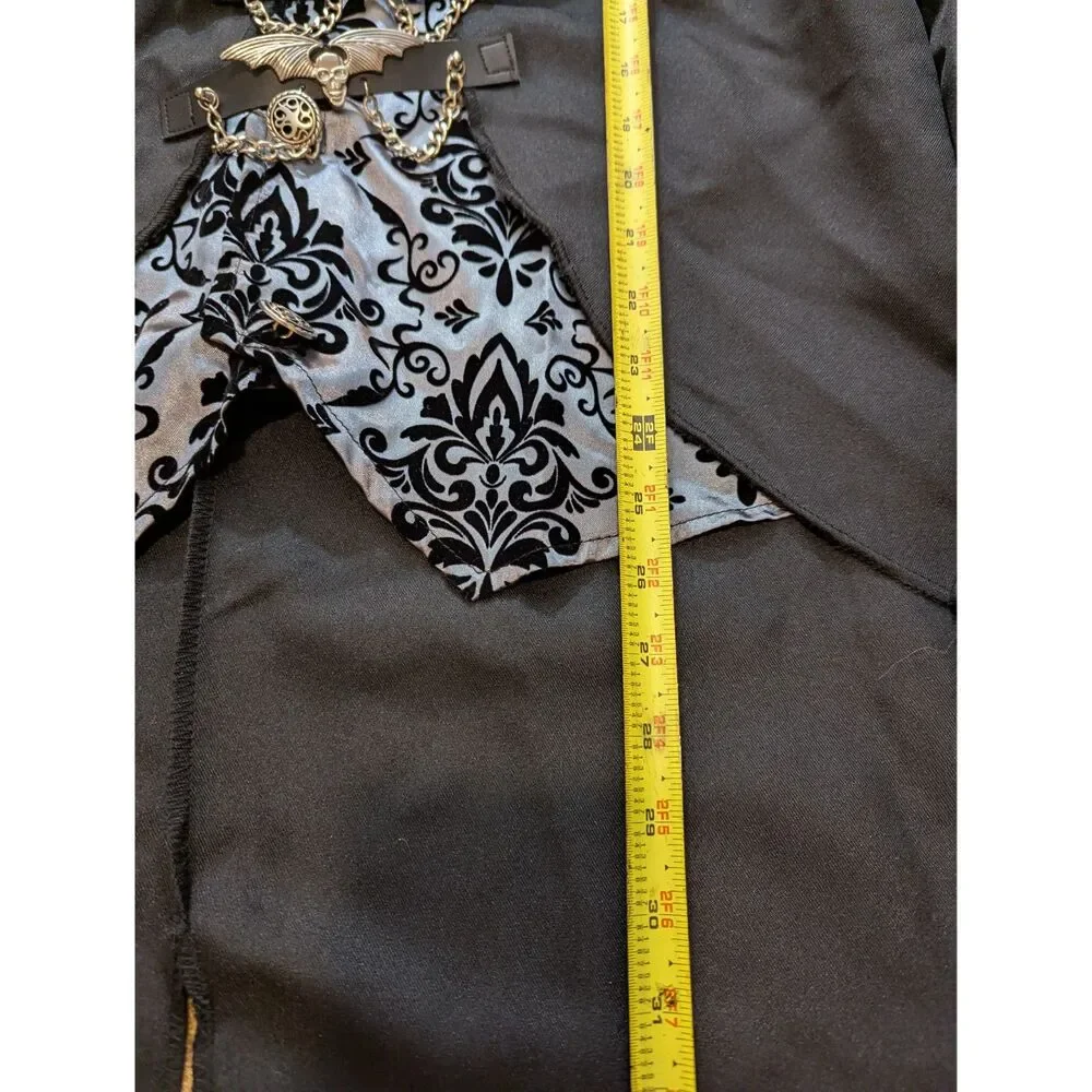Spirit Halloween Gothic Tailcoat Jacket w/ Brocade Vest L 26"/40" Tails - Picture 6 of 7